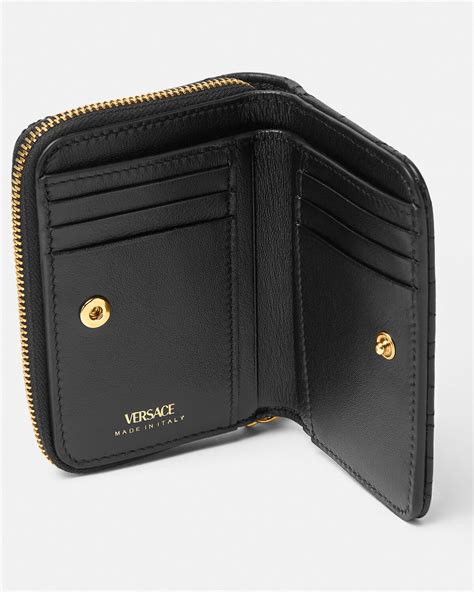 versace graffiatino leather wallet|virtus Versace wallet.